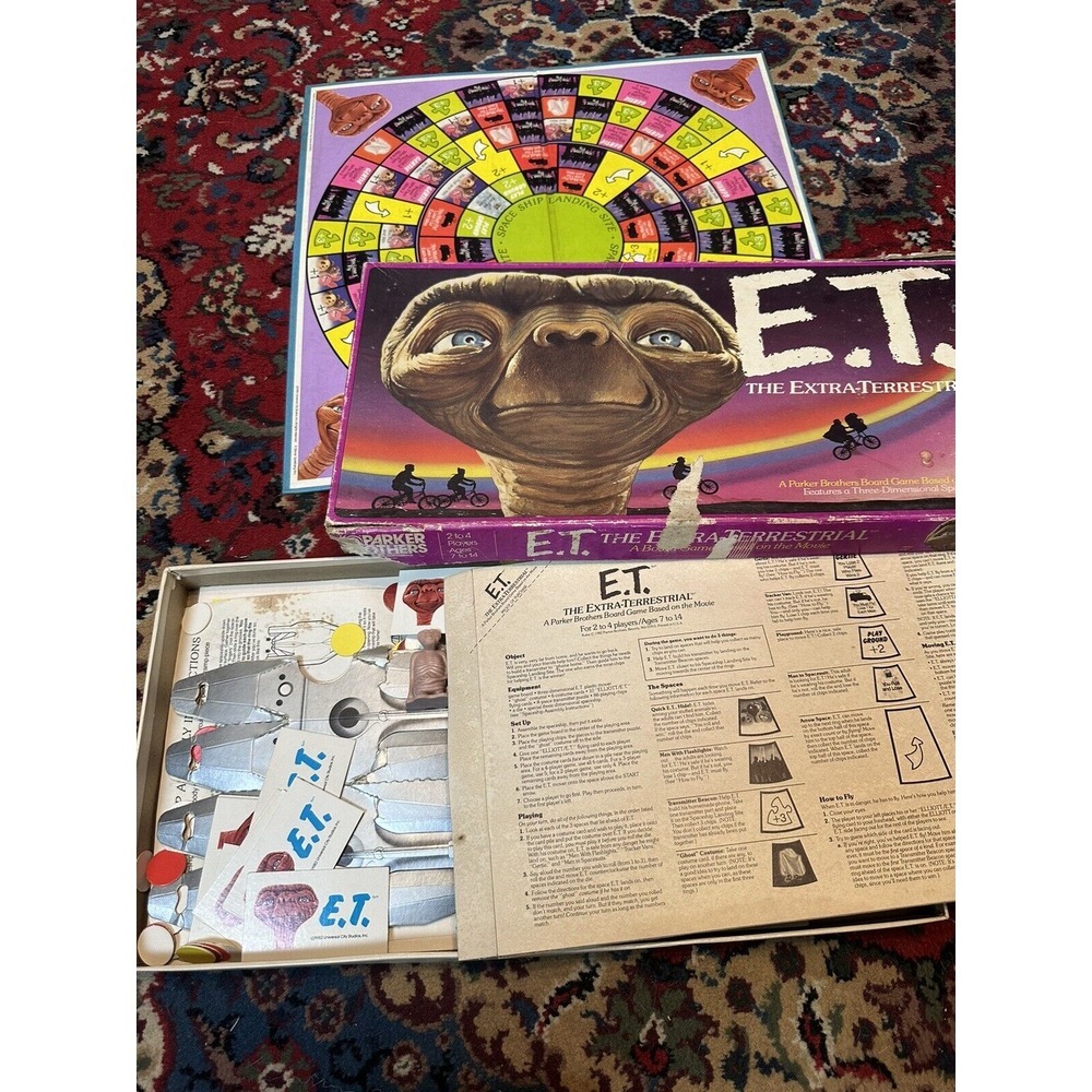 Vintage 1982 Parker Brothers E.T. The Extra-Terrestrial Board Game